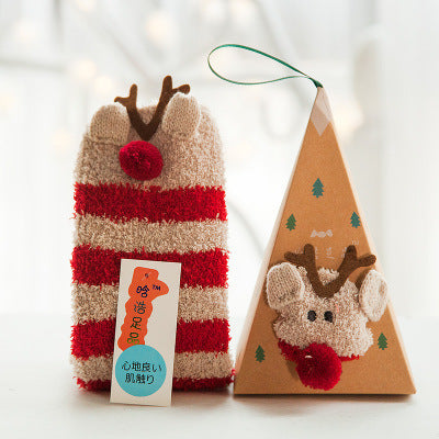 Calcetines Navideños de Mujer con Forro de Felpa - Image 36