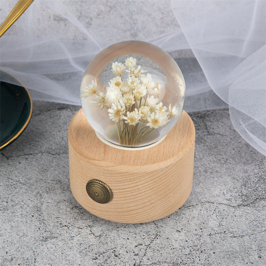 Caja de Música con Flores Preservadas y Bola de Cristal - Image 17