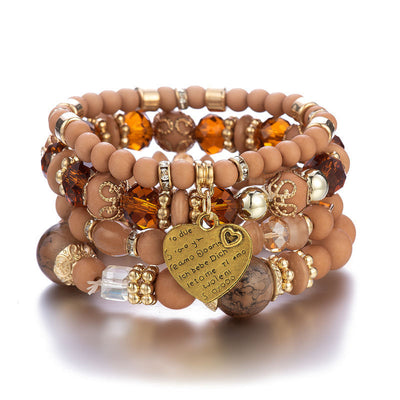 Pulsera de Cristal Cuarzo Melocotón con Corazón - Joya Elegante para Mujer - Image 19