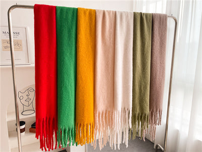 Bufanda Térmica Versátil con Borlas Extendidas para Invierno - Image 43
