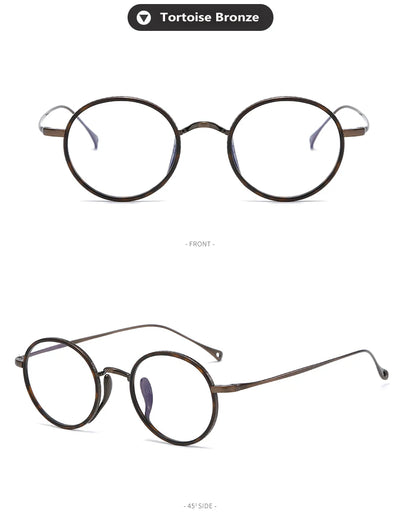 Lentes Retro de Titanio Puro - Marco Redondo Vintage - Image 19