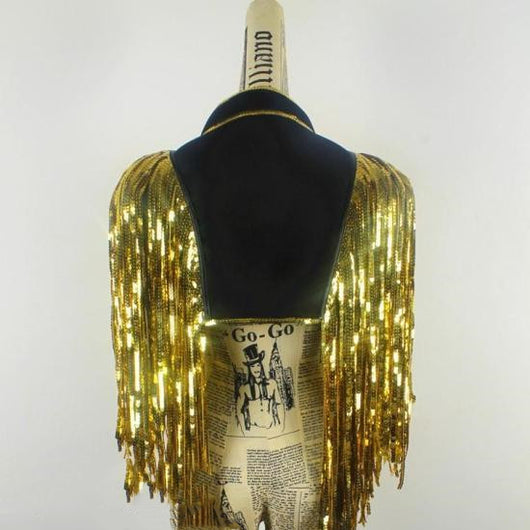 Chaleco de Baile con Lentejuelas y Flecos - Image 2