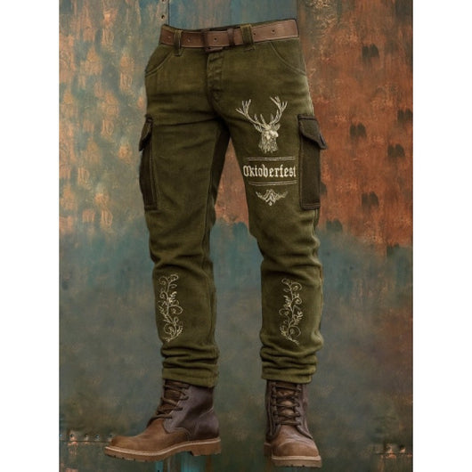 Pantalones de Trabajo Vintage Punk para Hombre - Image 4