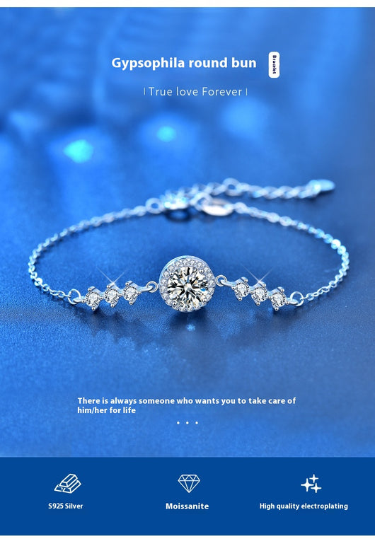 Pulsera de Moissanita Estrellada Minimalista para Mujer - Image 6