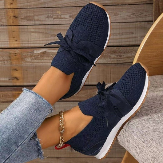 Zapatos Casuales Deportivos para Mujer con Malla Transpirable y Cordones - Image 6