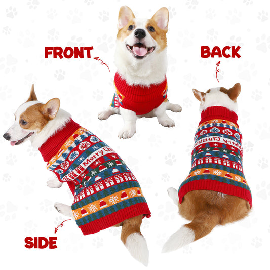 Suéter Navideño para Mascotas Rojo en Acrílico - Image 2