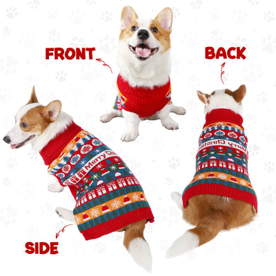 Suéter Navideño para Mascotas Rojo en Acrílico - Image 2