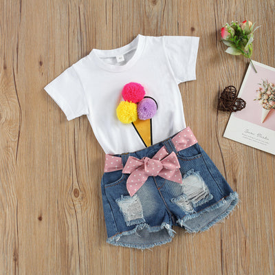 Playera Infantil Estampado Helado Manga Corta - Image 8