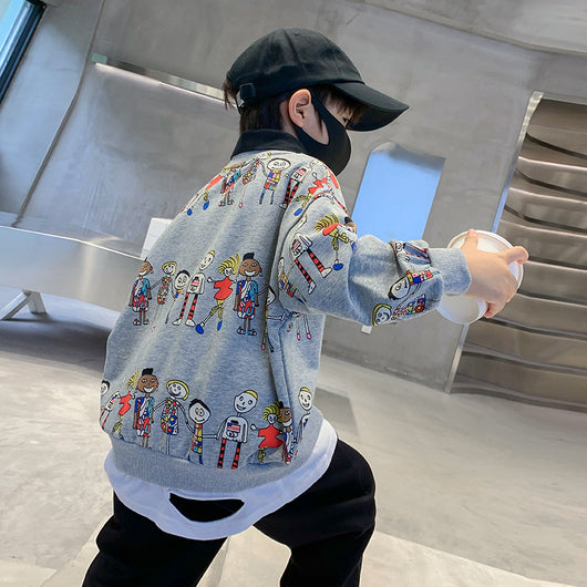 Camisa Infantil Coreana con Cuello Solapa - Manga Larga para Niño - Image 7