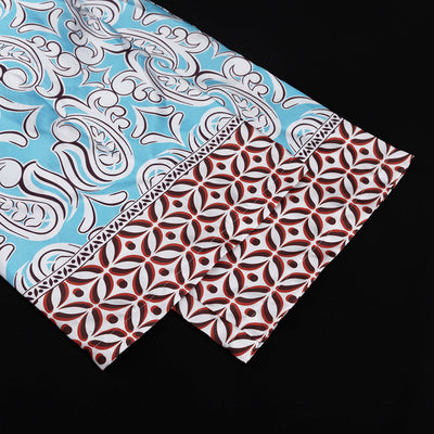 Conjunto Casual de Camisa Satinada con Cuello Inglés y Pantalón Suelto Estampado - Image 17