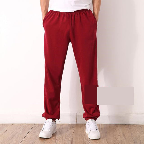 Pantalones Casuales Hombre Cintura Elástica Algodón Ligero Verano