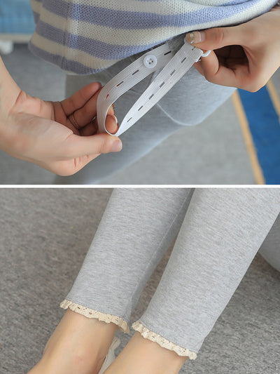 Leggins de Maternidad con Soporte Abdominal - Algodón Grueso y Terciopelo Elástico - Image 4