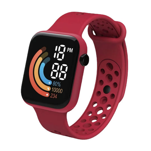 Reloj Digital Infantil Pantalla Rainbow LED Cuadrado - Image 5
