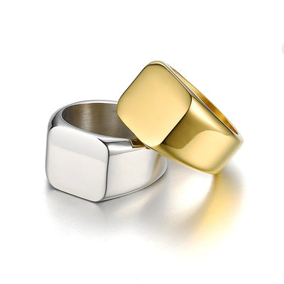 Anillo de Acero Inoxidable Liso Diseño Vintage - Image 8