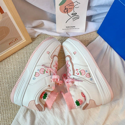 Tenis de Goma Cómodos con Diseño de Corazón Melocotón para Niña