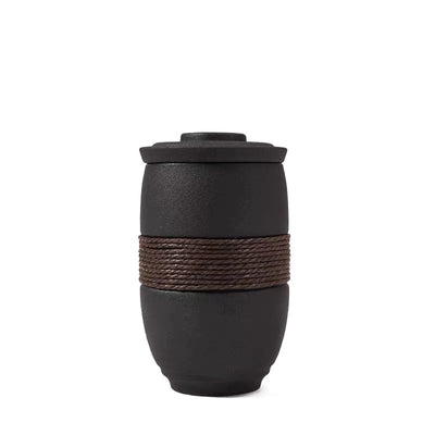Taza de Té de Cerámica con Filtro Integrado y Tapa - Image 3