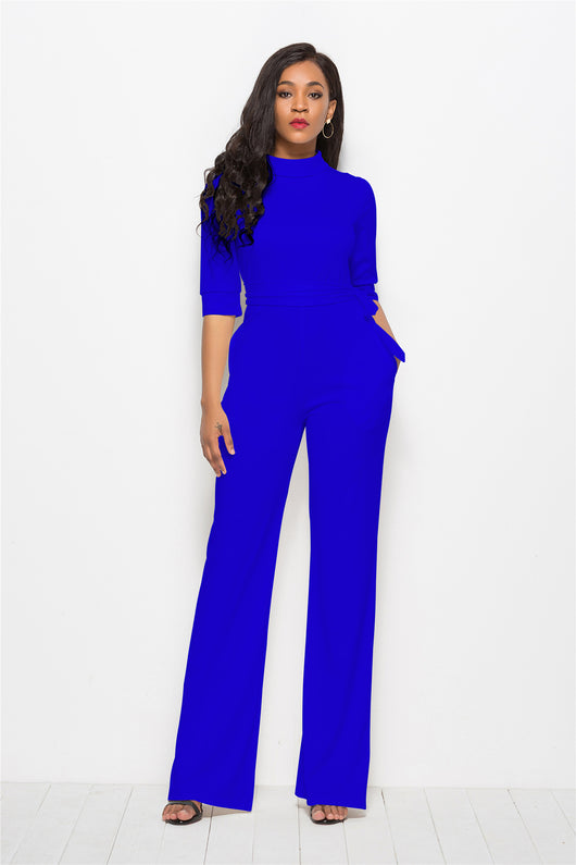 Pantalón Ancho de Talle Alto en Color Liso - Image 12