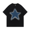 Camiseta Retro Americana con Parches de Estrellas - Unisex