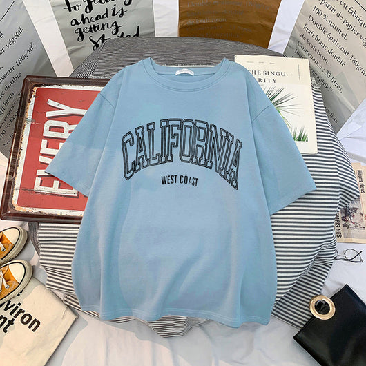 Playera Casual Harajuku para Mujer con Estampado Verano - Image 25