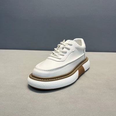 Zapatos Deportivos Cuero Transpirable con Plataforma para Hombre - Image 16