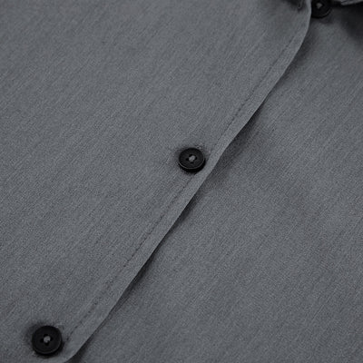 Conjunto de Pantalón Ancho y Blusa Gris de Manga Larga Cintura Alta Efecto Reductor - Image 19