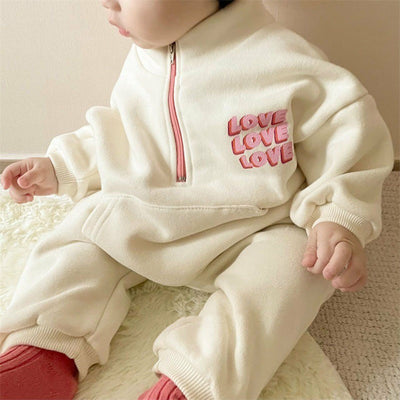 Conjunto Infantil Primavera Amor - Sudadera y Pantalón de Ocio