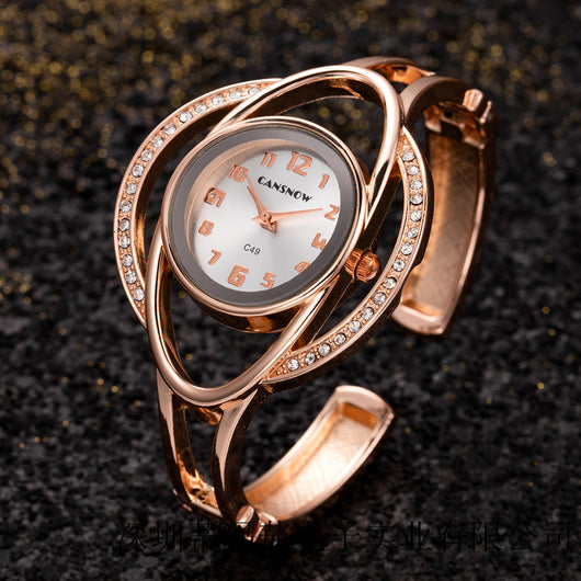 Reloj Pulsera Dama Acero Inoxidable con Cierre de Hebilla Cuarzo - Image 8