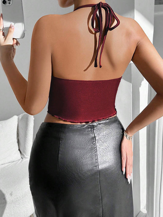 Top Escotado Sexy Estilo Europeo Otoño-Invierno para Mujer - Image 18