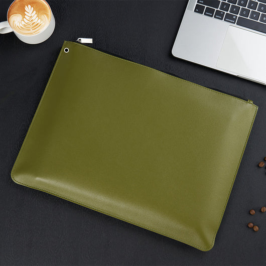Organizador de Cuero Impermeable de Alta Capacidad para Contratos y Documentos - Image 9