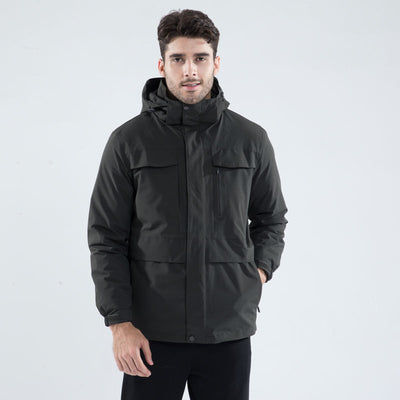 Chaqueta Montañera 3 en 1 Multibolsillos Talla Grande - Image 5