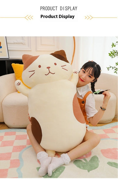 Peluche Gato de Queso Gigante - Almohada Suave para Dormir - Image 14