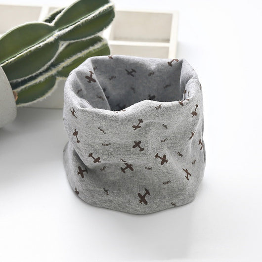 Bufanda Infantil de Algodón con Estampados Divertidos - Protección contra Frío y Viento - Image 5