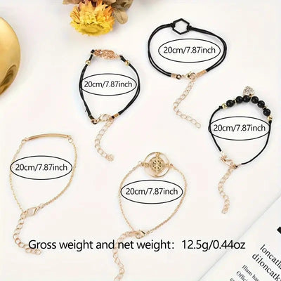 Reloj de Cuarzo con Diamantes y Pulsera de Cuentas para Mujer - Image 17