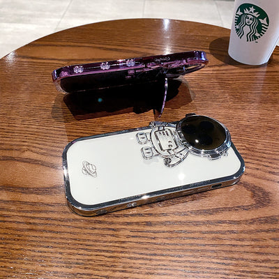 Funda Astronauta Brillo con Soporte de Cámara para iPhone 14, 13, 12, 11 Pro Max - Protección Invisible - Image 5