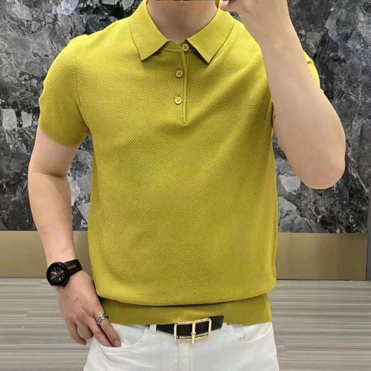 Polo Casual Lujo Asequible con Estampado de Piña - Manga Corta para Hombre - Image 14