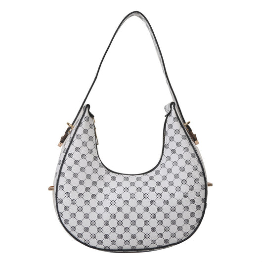 Bolso Bandolera Occidental Estilo Crescent con Estampado - Image 10