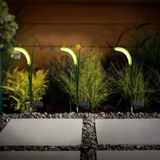 Lámpara Solar LED Decorativa con Pasto Artificial para Jardín - Image 11