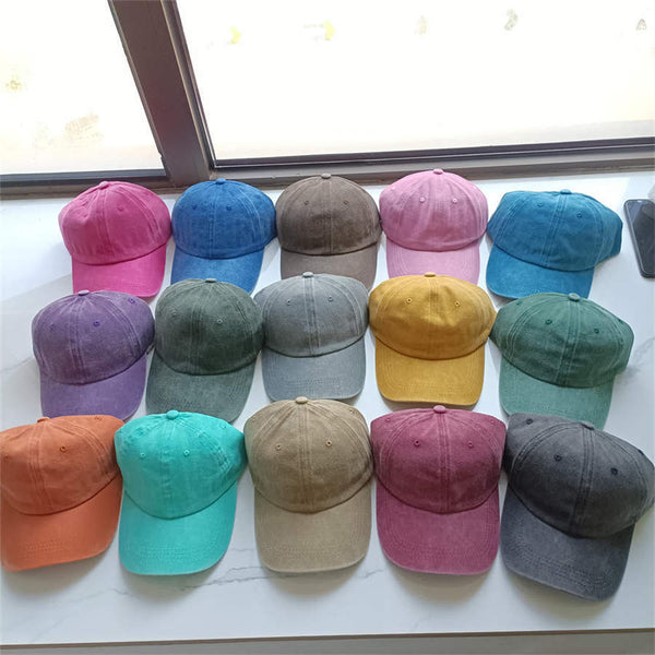 Gorra de Béisbol Vintage Lavada en Algodón