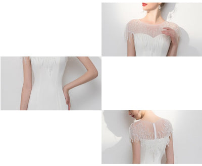 Vestido de Fiesta con Cola de Pez y Borlas Elegante - Image 12