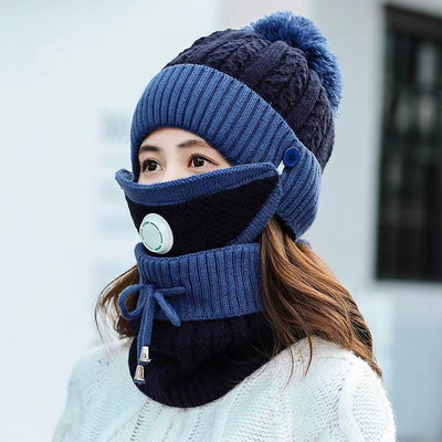 Gorro de Lana Grueso y Cálido para Mujer con Forro Polar - Image 7
