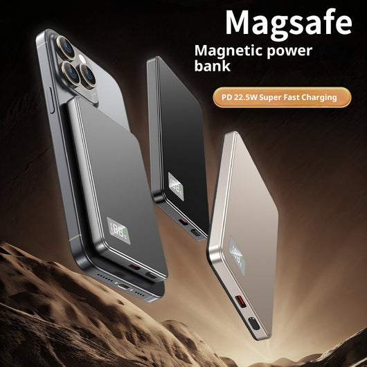 Batería Portátil Magnética Ultra Delgada con Carga Rápida y Cable Integrado - Image 3