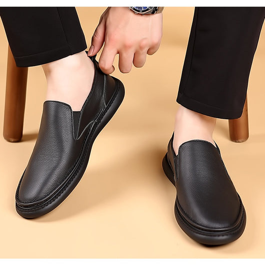 Zapatos Casuales de Cuero Genuino para Hombre - Primera Capa - Image 17