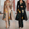 Chaqueta Cortavientos Larga Estampada para Mujer - Conjunto de Moda y Elegancia