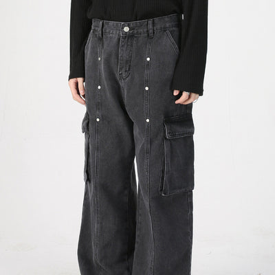 Pantalones Vaqueros Holgados Vintage Hip-hop para Hombre