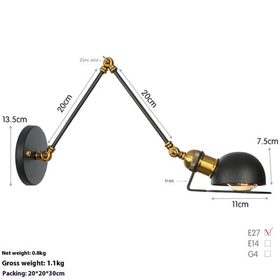 Lámpara LED de Pared Articulada para Estudio y Dormitorio - Image 11
