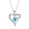 Elegante Colgante de Diamante Azul para Mujeres