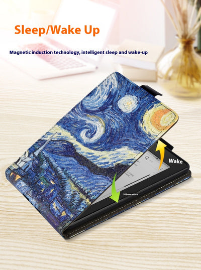 Funda Protectora de Cuero Pintado para Jóvenes - 6 Pulgadas - Image 24