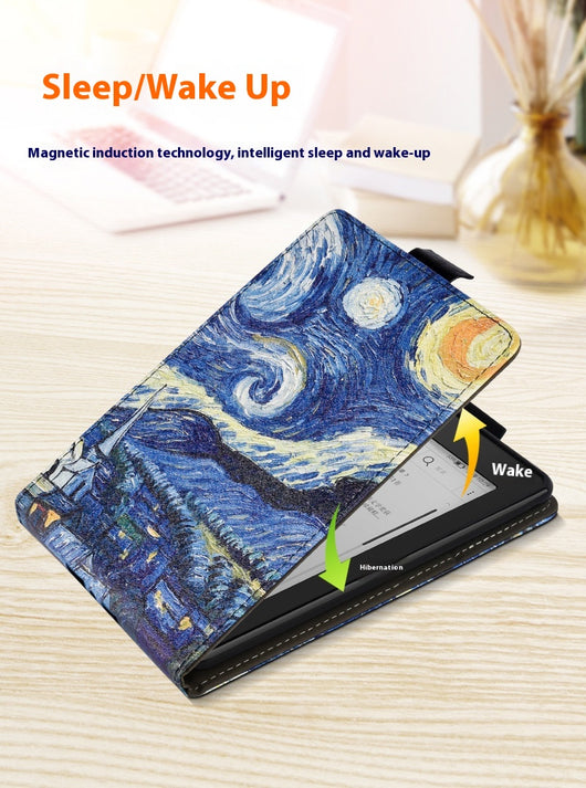 Funda Protectora de Cuero Pintado para Jóvenes - 6 Pulgadas - Image 24