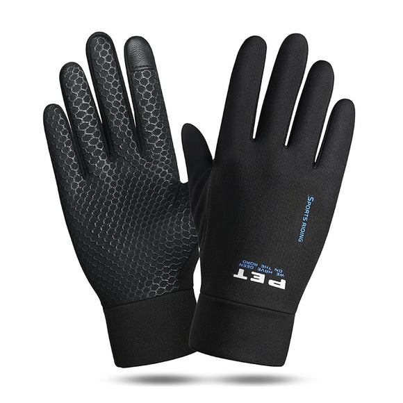Guantes de Ciclismo Impermeables con Pantalla Táctil y Agarre Antideslizante para Hombre