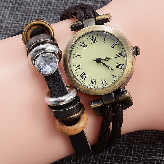Reloj Pulsera Vintage Artesanal con Giro de Moda para Mujer - Image 8